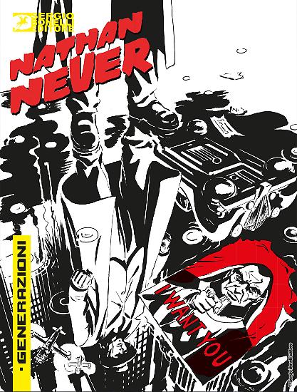 La cover del primo numero di Nathan Never Generazioni "Hell City Blues", in edicola dal 26 maggio - disegno di Alessandro Russo