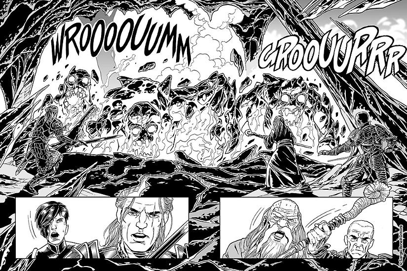 Vi proponiamo alcune tavole in anteprima di Dragonero n.61 "Oltre le tempeste"