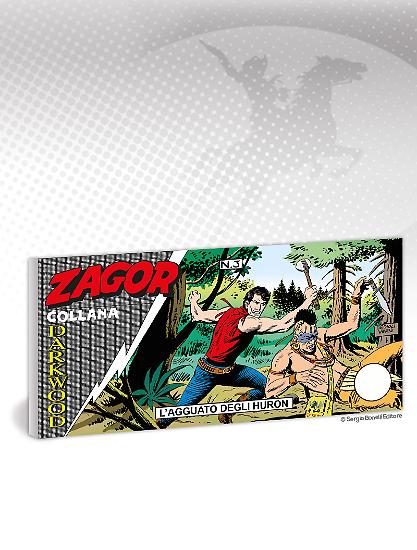 La copertina di Zagor Collana Darkwood n.3, "L'agguato degli Huron".
