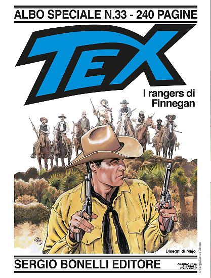 La copertina di Majo per "I rangers di Finnegan", Speciale Tex n.33.