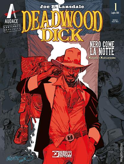 La copertina di Corrado Mastantuono per "Nero come la notte", Deadwood Dick n.1.