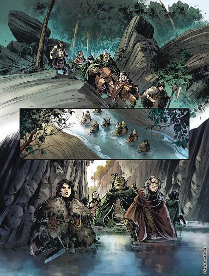 Una tavola dello Speciale Dragonero 05 - disegni di Gianluca Gugliotta, colori di Piki Hamilton