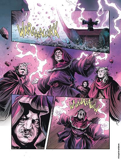 Una tavola dello Speciale Dragonero 05 - disegni di Gianluca Gugliotta, colori di Piki Hamilton
