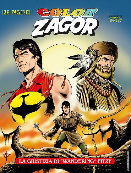 La copertina di Alessandro Piccinelli per "La giustizia di "Wandering" Fitzy", Color Zagor n. 7, dal 1 agosto in edicola