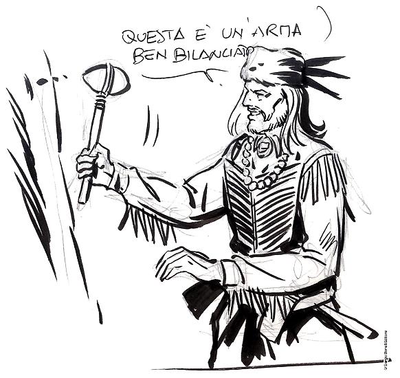 Uno studio di Mauro Laurenti per "La giustizia di "Wandering" Fitzy", Color Zagor n. 7.