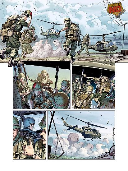 Una tavola di Mister No Revolution, soggetto e sceneggiatura di Michele Masiero, disegni di Matteo Cremona, colori di Luca Saponti
