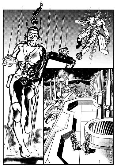Nathan Never Generazioni 03 "I dominatori del Cosmo", disegni di Andrea Bormida