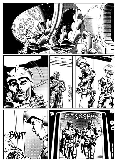 Nathan Never Generazioni 03 "I dominatori del Cosmo", disegni di Andrea Bormida