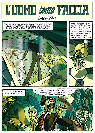 Una tavola di Giovanni Rigano su testi di Bruno Enna per Dylan Dog Color Fest n.26.