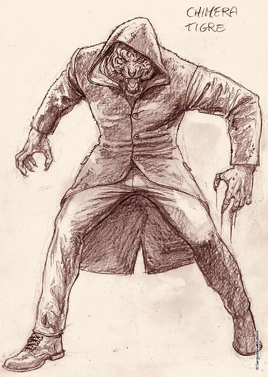 Studi di Rosario Raho per Nathan Never Generazioni 5 "L'era delle chimere".