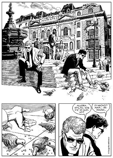 Una tavola di Giovanni Freghieri da Maxi Martin Mystère n. 10. Testi di Carlo Recagno.