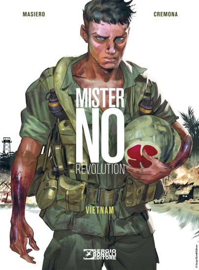 La copertina del volume "Mister No Revolution. Vietnam", realizzata da Emiliano Mammucari.