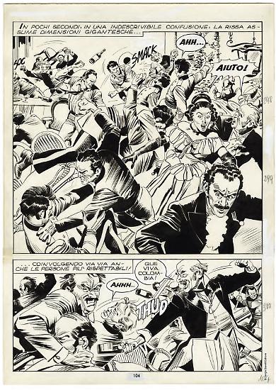 Una pagina di "Tex. 70 anni di un mito".