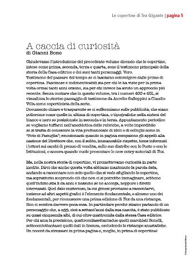 Una pagina di "Le copertine di Tex Gigante. 1980-1999".