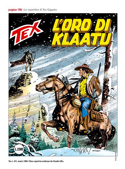 Una pagina di "Le copertine di Tex Gigante. 1980-1999".