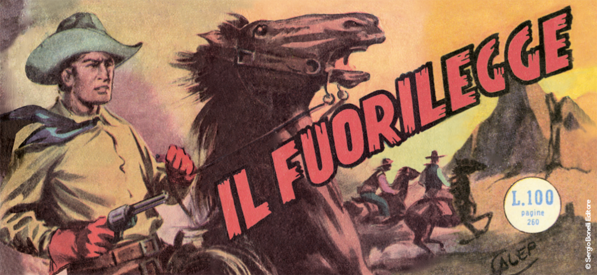 La copertina dell'edizione anastatica della prima raccoltina di Tex (disegno di Galep).