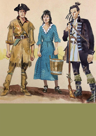 Studio di personaggi, uno dei contenuti speciali che potete trovare nell'edizione in volume di "Mohawk River"