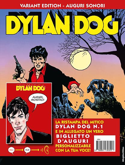 Il primo numero di Dylan Dog con il biglietto di auguri sonori.