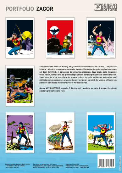 Il contenuto del Portfolio dedicato a Zagor.