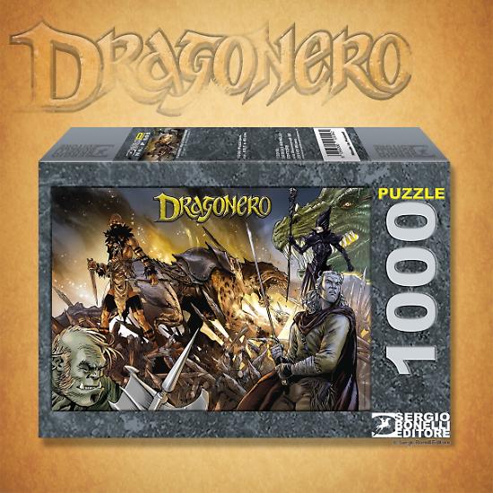Il puzzle dedicato a Dragonero, con un'illustrazione di Gianluca Pagliarani.