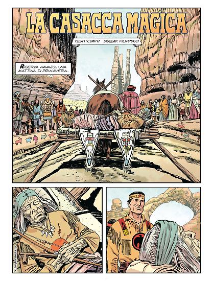 "La casacca magica", testi Gabriella Contu, disegni Lucio Filippucci, colori Oscar Celestini.