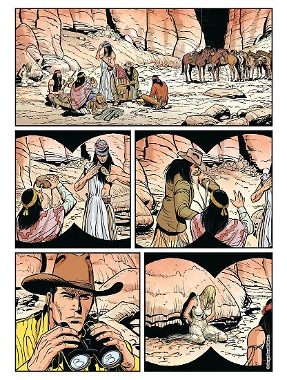 Tavola tratta dalla storia "Juliet", scritta da Mauro Boselli, da un'idea di Marcello Bondi, disegni di Mauro Atzori, colori di Oscar Celestini.