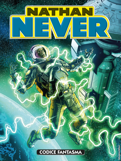 La copertina di Sergio Giardo per "Codice fantasma", Nathan Never n.331.