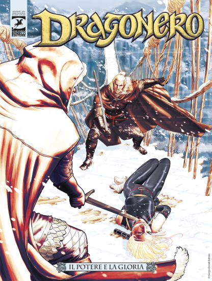 La copertina di Giuseppe Matteoni per "Il potere e la gloria", Dragonero n. 68, dal 10 gennaio in edicola, fumetteria e shop.sergiobonelli.