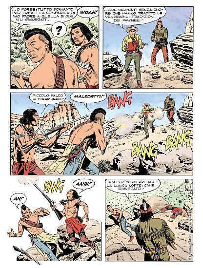 Anteprima Tex 2019 - disegni di Fabio Civitelli, colori di Oscar Celestini.