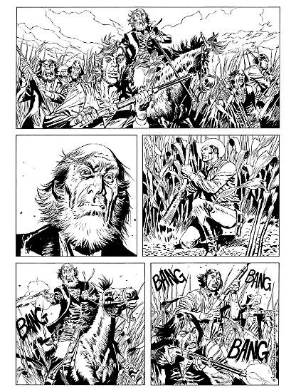 Anteprima Tex 2019 - tavola di Alessandro Poli.
