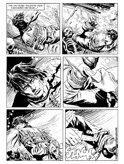 Anteprima Tex 2019 - tavola di Tex Willer, realizzata da Fabio Valdambrini.