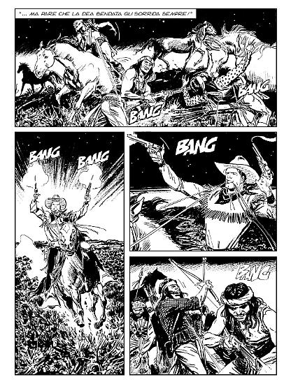 Anteprima Tex 2019 - tavola di Tex Willer, realizzata da Bruno Brindisi.