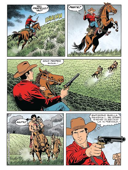 Anteprima Tex 2019 - disegni di Fabio Civitelli, colori di Oscar Celestini.