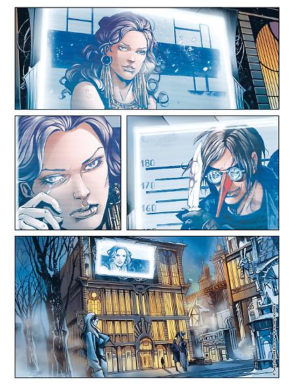 Una tavola realizzata da Giovanni Talami, con i colori di Arancia Studio, in anteprima dal numero 1 di Morgan Lost Black Novels