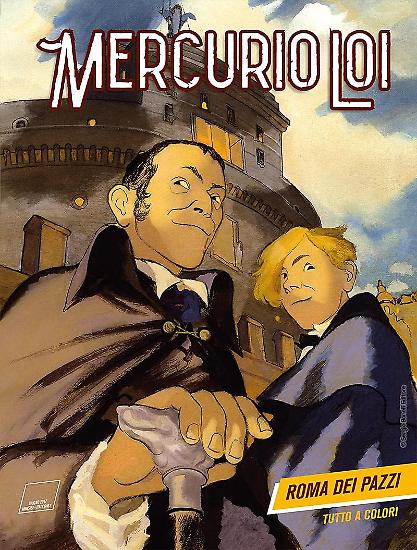 La copertina di Manuele Fior per "Roma dei pazzi", Mercurio Loi n.1.