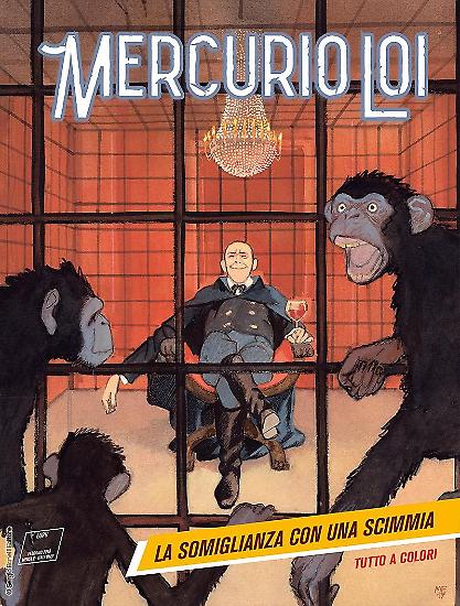 La copertina di Manuele Fior per "La somiglianza con una scimmia", Mercurio Loi n.9.