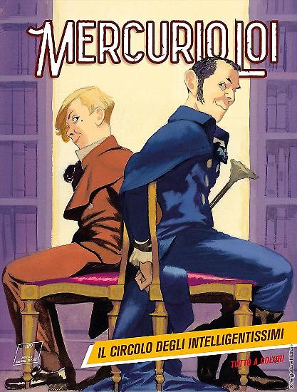 La copertina di Manuele Fior per "Il circolo degli intelligentissimi", Mercurio Loi n.11.
