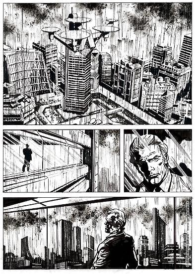 Anteprima Nathan Never 2019 - tavola di Fabrizio Busticchi e Luana Paesani