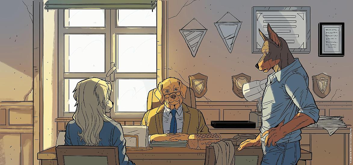 Disegno di Fabiana Fiengo con i colori della Scuola Italiana di Comix di Napoli