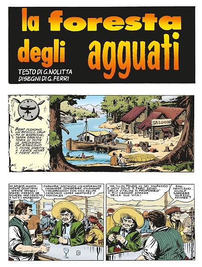 Una tavola tratta dal primo albo di Zagor Classic