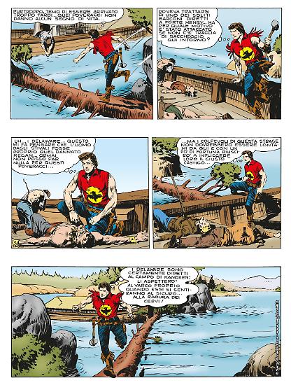 Una tavola tratta dal primo albo di Zagor Classic