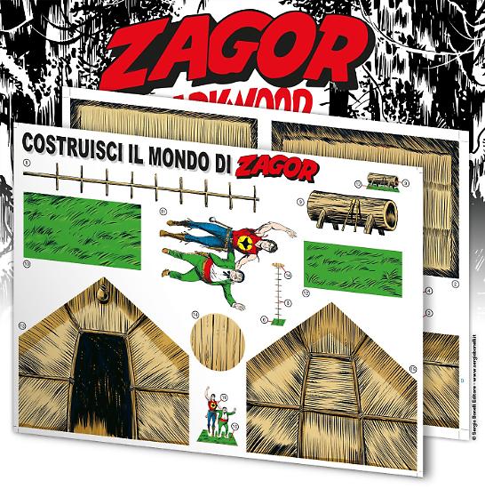 Il set per costruire "Il mondo dello Spirito con la Scure", disponibile solo nello Zagor Darkwood Box!