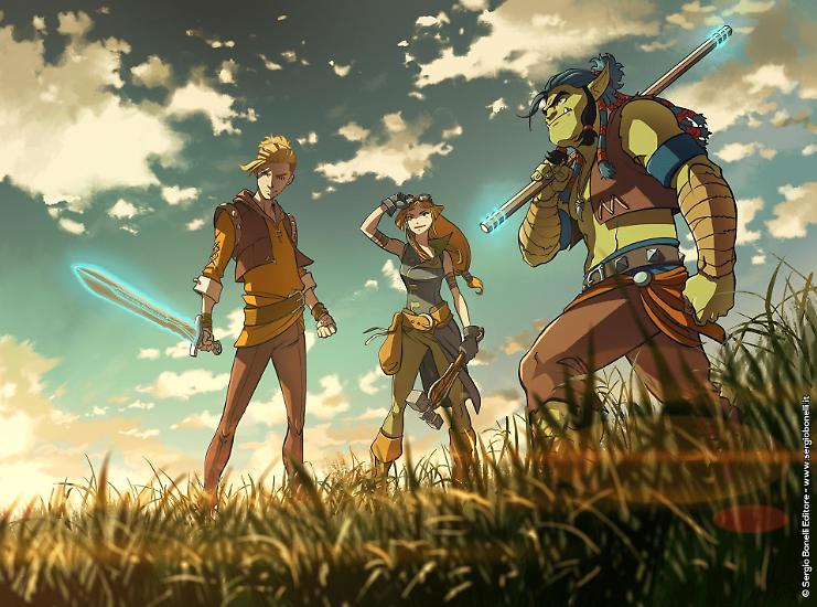 La prima immagine della serie animata di Dragonero!