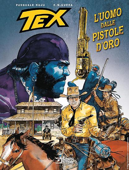 La copertina di R.M. Guéra per "L'uomo dalle pistole d'oro".