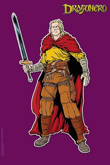 Il  poster dell'Uccisore di Draghi, in abbinamento a Dragonero 73 dell'8 giugno