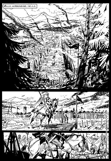 Una tavola di "Destini incrociati", Darwin n.1.