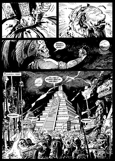 Una tavola di "Destini incrociati", Darwin n.1.