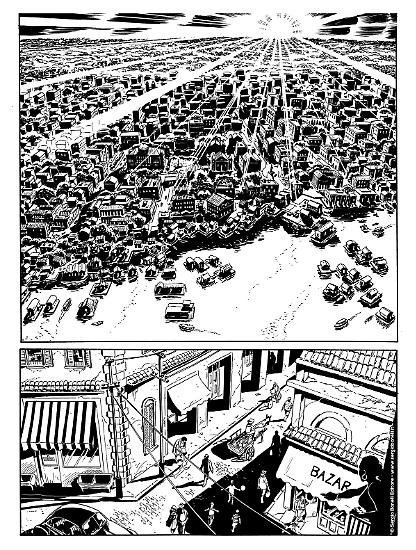 Una tavola da "Mister No ritorna", Mister No - Le nuove avventure n.1.