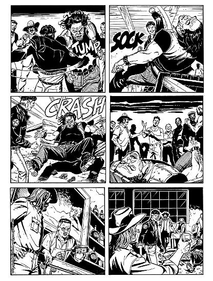 Una tavola da "Mister No ritorna", Mister No - Le nuove avventure n.1.