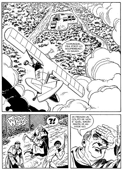 Una tavola da "Mister No ritorna", Mister No - Le nuove avventure n.1.